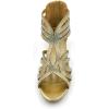imageAmoji Girls High Heels Kid Ankle Strap Dress Shoes Wedding Party for Little Kid Big Kid 412421gold