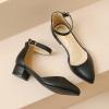 imageAmoji Girls High Heels Kid Ankle Strap Dress Shoes Wedding Party for Little Kid Big Kid 412Black
