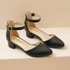 imageAmoji Girls High Heels Kid Ankle Strap Dress Shoes Wedding Party for Little Kid Big Kid 412Black
