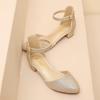 imageAmoji Girls High Heels Kid Ankle Strap Dress Shoes Wedding Party for Little Kid Big Kid 412Gold