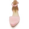 imageAmoji Girls High Heels Kid Ankle Strap Dress Shoes Wedding Party for Little Kid Big Kid 412Pink