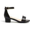 imageAmoji Girls High Heels Kid Ankle Strap Dress Shoes Wedding Party for Little Kid Big Kid 412Singleblack