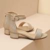imageAmoji Girls High Heels Kid Ankle Strap Dress Shoes Wedding Party for Little Kid Big Kid 412Singlegold