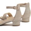 imageAmoji Girls High Heels Kid Ankle Strap Dress Shoes Wedding Party for Little Kid Big Kid 412Singlegold