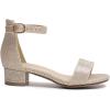 imageAmoji Girls High Heels Kid Ankle Strap Dress Shoes Wedding Party for Little Kid Big Kid 412Singlegold