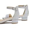 imageAmoji Girls High Heels Kid Ankle Strap Dress Shoes Wedding Party for Little Kid Big Kid 412Singlesilver