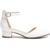 imageAmoji Girls High Heels Kid Ankle Strap Dress Shoes Wedding Party for Little Kid Big Kid 412White