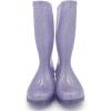 imageAmoji Gril Glitter Easy On Rain Boots Rubber Waterproof Boots Little KidBig KidPurple