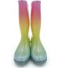 imageAmoji Gril Glitter Easy On Rain Boots Rubber Waterproof Boots Little KidBig KidRainbow