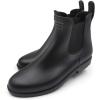 imageAmoji Unisex Ankle Chelsea Rain Short Rubber Boots 919Black