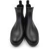 imageAmoji Unisex Ankle Chelsea Rain Short Rubber Boots 919Black