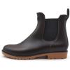 imageAmoji Unisex Ankle Chelsea Rain Short Rubber Boots 919Brown