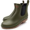 imageAmoji Unisex Ankle Chelsea Rain Short Rubber Boots 919Olive