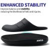 imageAmoji Unisex Arch Support Recovery Slide Sandals Orthopedic Clogs Athletic Shower Slipper XLS15561556black