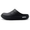 imageAmoji Unisex Arch Support Recovery Slide Sandals Orthopedic Clogs Athletic Shower Slipper XLS15561556black