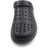 imageAmoji Unisex Winter Fleece Clog Fur Lined Garden Shoes House Slippers D8818Black