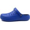 imageAmoji Unisex Winter Fleece Clog Fur Lined Garden Shoes House Slippers D8818Bluenavy