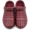 imageAmoji Unisex Winter Fleece Clog Fur Lined Garden Shoes House Slippers D8818BurgundyBurgundy