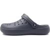 imageAmoji Unisex Winter Fleece Clog Fur Lined Garden Shoes House Slippers D8818Greygrey