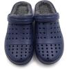 imageAmoji Unisex Winter Fleece Clog Fur Lined Garden Shoes House Slippers D8818Navygrey