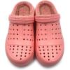 imageAmoji Unisex Winter Fleece Clog Fur Lined Garden Shoes House Slippers D8818Pink