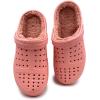 imageAmoji Unisex Winter Fleece Clog Fur Lined Garden Shoes House Slippers D8818Pink
