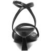imageAmoji Women 25 Inch Kitten Heels Two Strap Party Wedding Dress Shoes FZ327Black
