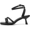 imageAmoji Women 25 Inch Kitten Heels Two Strap Party Wedding Dress Shoes FZ327Black