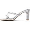 imageAmoji Women 3 Inch Slip On Heels Lady Heeled Sandal 332Silver