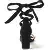 imageAmoji Women 3 Inch Strappy Heels Lady Heeled Sandal Strap Up Wedding Party Shoes 333Black