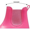 imageAmoji Women Chelsea Rain Boots Cute Chunky Platform Rainboots Lady Wellies Women Rubber Boots Pink Szie 885