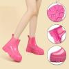 imageAmoji Women Chelsea Rain Boots Cute Chunky Platform Rainboots Lady Wellies Women Rubber Boots Pink Szie 885