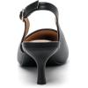 imageAmoji Womens 2 Inch Pointed Toe Low Kitten Heel Slingback Pump Party Wedding Dress Shoes FZ321Black