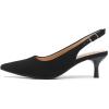 imageAmoji Womens 2 Inch Pointed Toe Low Kitten Heel Slingback Pump Party Wedding Dress Shoes FZ321Blacknubuck