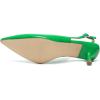 imageAmoji Womens 2 Inch Pointed Toe Low Kitten Heel Slingback Pump Party Wedding Dress Shoes FZ321Green
