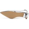 imageAmoji Womens 2 Inch Pointed Toe Low Kitten Heel Slingback Pump Party Wedding Dress Shoes FZ321Silver