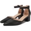 imageAmoji Womens 2 inch Pumps Pointed Toe Block Heels Dress Shoes with Ankle Strap 412Blackpu