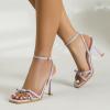 imageAmoji Womens 4 Inch Bow Heels Ankle Strap for Wedding Party Dress Shoes 330Purple