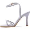 imageAmoji Womens 4 Inch Bow Heels Ankle Strap for Wedding Party Dress Shoes 330Purple