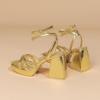 imageAmoji Womens 4 Inch Platform Chunky Heel Strappy Ankle Strap Block Heeled Sandals 305Pugold