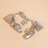 imageAmoji Womens 4 Inch Platform Chunky Heel Strappy Ankle Strap Block Heeled Sandals 305Pusilver