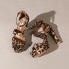 imageAmoji Womens Block Heels 4 Inch Platform Ankle Strap Lady Heeled Sandals FZ3254inchpuleopard