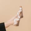 imageAmoji Womens Wedge Heels Sandals Comfortable Dressy Summer Shoes Elastic Strap 603603white