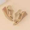 imageAmoji Womens Wedge Heels Sandals Comfortable Dressy Summer Shoes Elastic Strap 603604apricot