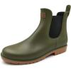 imageAmoji Unisex Ankle Chelsea Rain Short Rubber Boots 919Olive