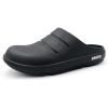 imageAmoji Unisex Arch Support Recovery Slide Sandals Orthopedic Clogs Athletic Shower Slipper XLS15561556black
