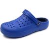 imageAmoji Unisex Winter Fleece Clog Fur Lined Garden Shoes House Slippers D8818Bluenavy