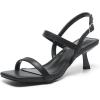 imageAmoji Womens 25 Inch Low Kitten Heels Ankle Strap Party Wedding Dress Shoes FZ326Black