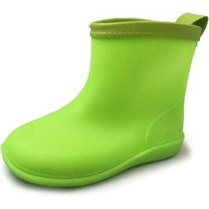 imageAmoji Boys Rain Boots Toddler Rainboots Kids Rubber Waterproof Garden Shoes Green 859 Toddler