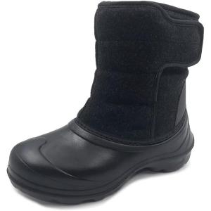 imageAmoji Boys Snow Boots Kid Warm Winter Boots Cold Weather Shoes Tollder LittleBig KidBlackblack